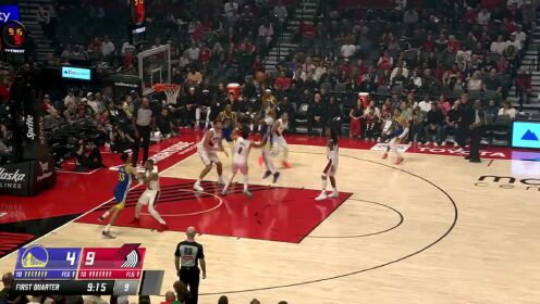 🏀季前赛-开拓者力克勇士 杨瀚森6分2板4助1断 利拉德15分