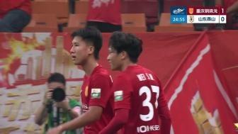 11轮不胜！铜梁龙1-1泰山 张志雄破门瓦科扳平 泰山2球被吹