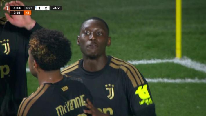 [进球视频] 尤文2-1逆转！穆阿尼补时头球破门绝杀，坎比亚索左路传中助攻